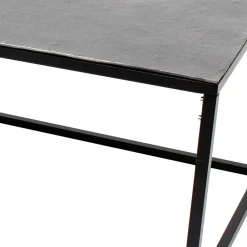 Wohnen Couchtisch mit Aluminium Platte in Dunkelgrau - Limella