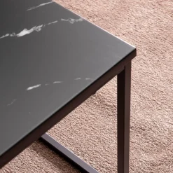 Wohnen Schwarze Möbel|Couchtisch*Couchtisch mit Bügelgestell in modernem Design - Lorenzina