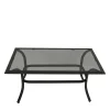 Wohnen Metall-Gartenmöbel|Gartentische*Couchtisch mit Rauchglas Platte - Tubrina