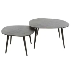 Wohnen Retro Möbel|Couchtisch*Couchtisch Paar im Retrostil - Simonas (zweiteilig)