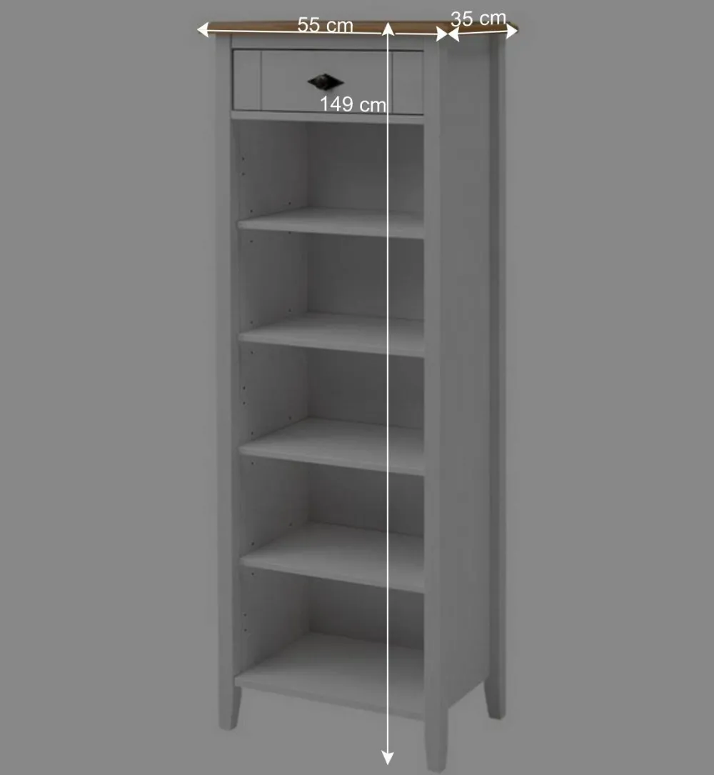 Wohnen Badregale*Country Badezimmer Regal aus Kiefer Massivholz - Sibiuta