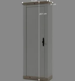 Wohnen Country Flur Garderobe & Möbel Set - Nedita (fünfteilig)