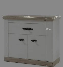 Wohnen Country Flur Garderobe & Möbel Set - Nedita (fünfteilig)