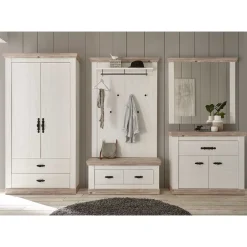 Wohnen Country Flurmöbel Kombi Set - Nedita (fünfteilig)