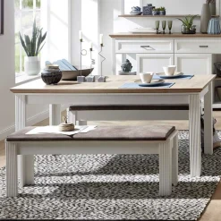 Wohnen Esszimmertische|Tische*Country Style Ausziehtisch zweifarbig - Sinolita