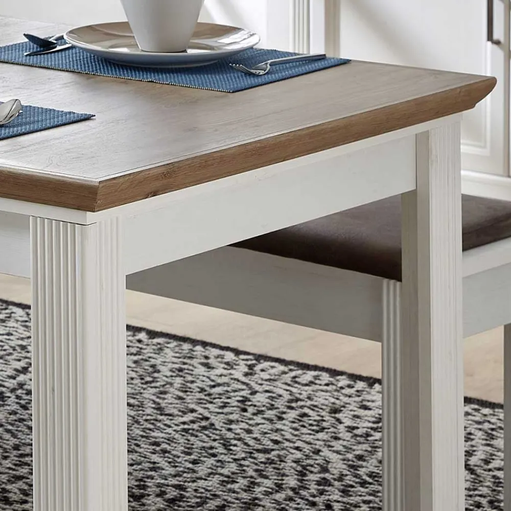 Wohnen Esszimmertische|Tische*Country Style Ausziehtisch zweifarbig - Sinolita