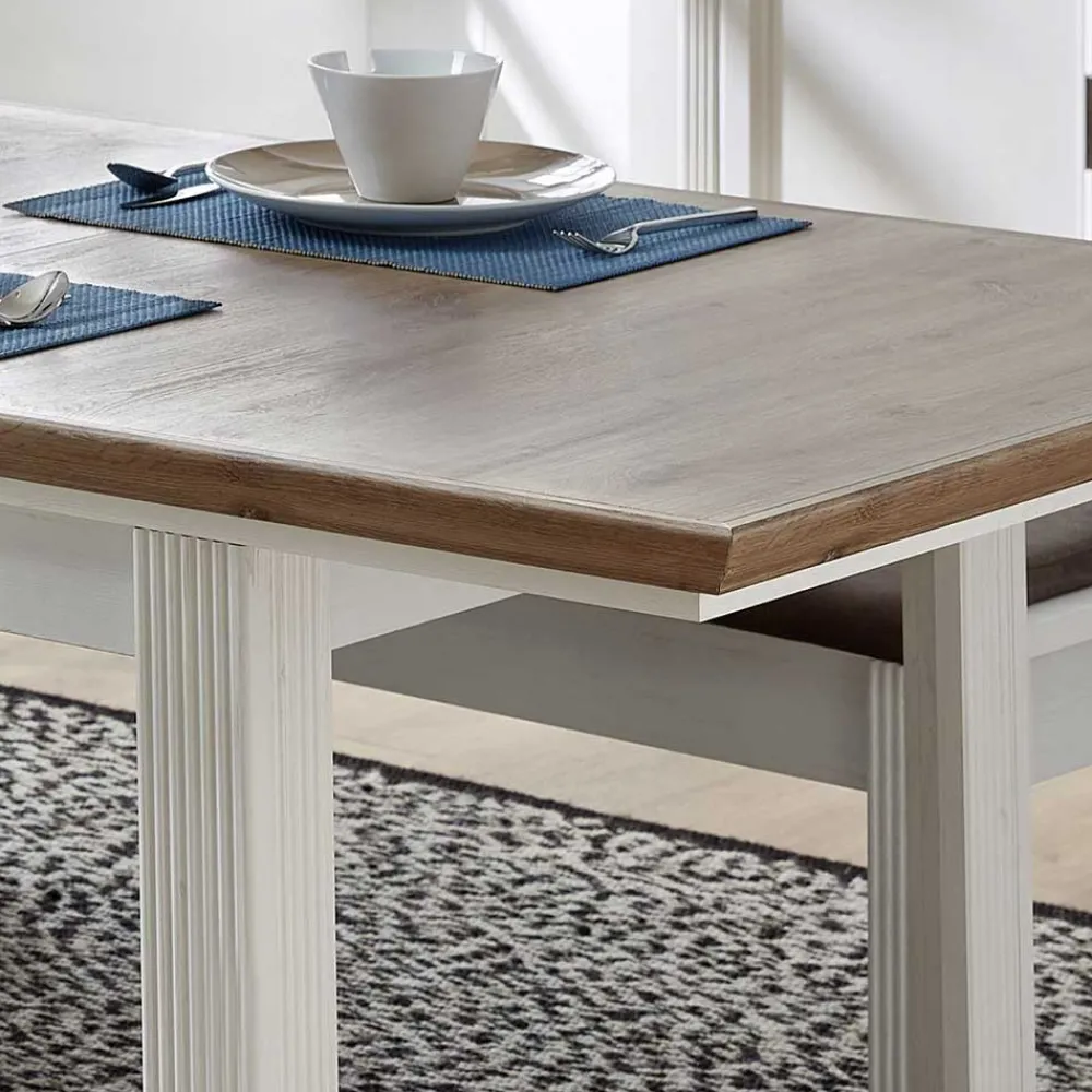 Wohnen Esszimmertische|Tische*Country Style Ausziehtisch zweifarbig - Sinolita