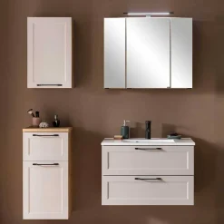 Wohnen Badezimmer Komplett*Country Style Badezimmermöbel Set - Trioto (vierteilig)