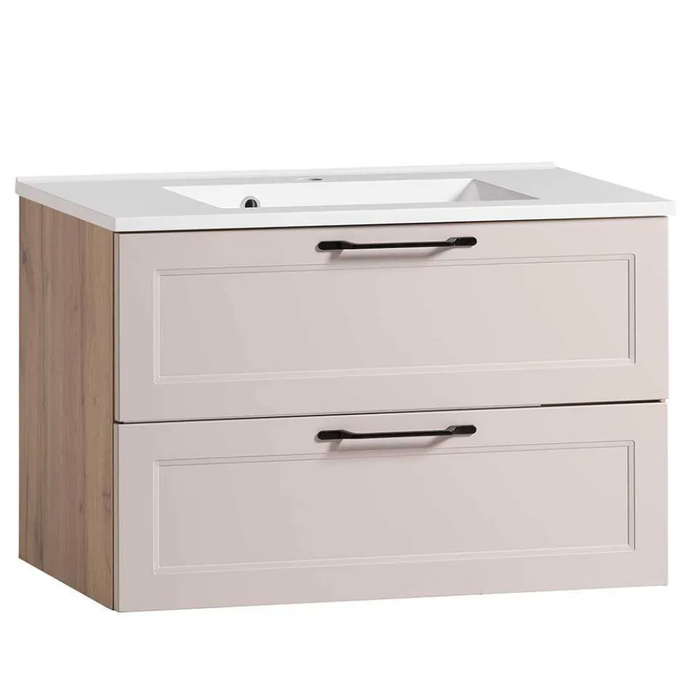 Wohnen Badezimmer Komplett*Country Style Badezimmermöbel Set - Trioto (vierteilig)