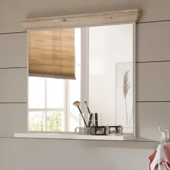 Wohnen Country Style Badspiegel mit Ablage - Doules