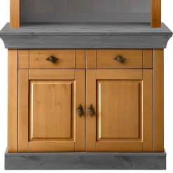 Wohnen Esszimmer-Vitrinen|Esszimmerschränke*Country Style Buffet in Kiefer Lauge & Grau - Eshelas