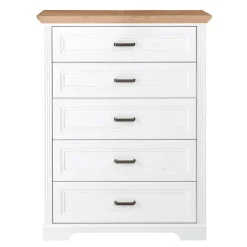 Wohnen Landhausmöbel|Küchenschränke*Country Style Hochkommode mit fünf Schubladen - Mehady