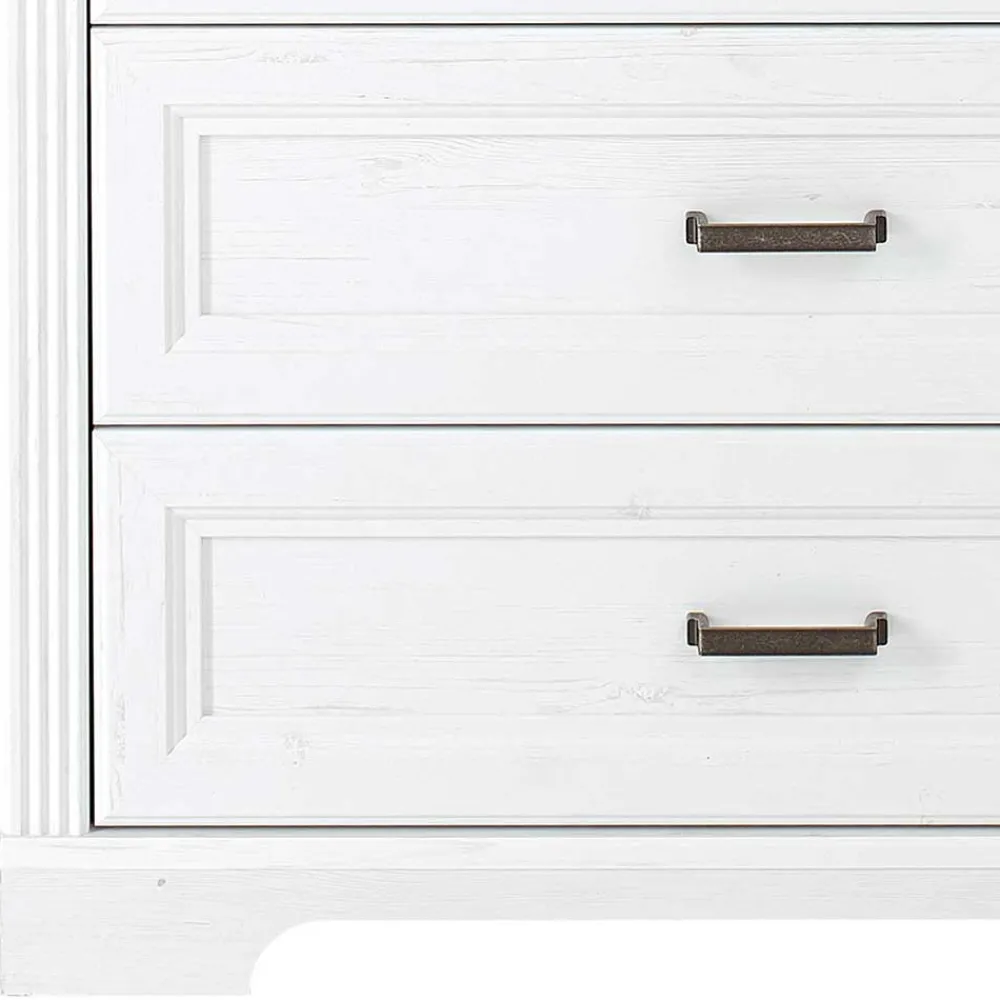 Wohnen Landhausmöbel|Küchenschränke*Country Style Hochkommode mit fünf Schubladen - Mehady