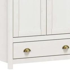 Wohnen Kleiderschränke|Kleiderschränke*Country Style Kleiderschrank mit 2 Schubladen - Abelkav