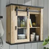 Wohnen Country Style Oberschrank mit Glas Schiebetür - Garisa