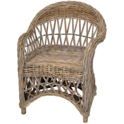 Wohnen Sessel|Rattanmöbel*Country Style Rattansessel in Grey Wash - Lazium