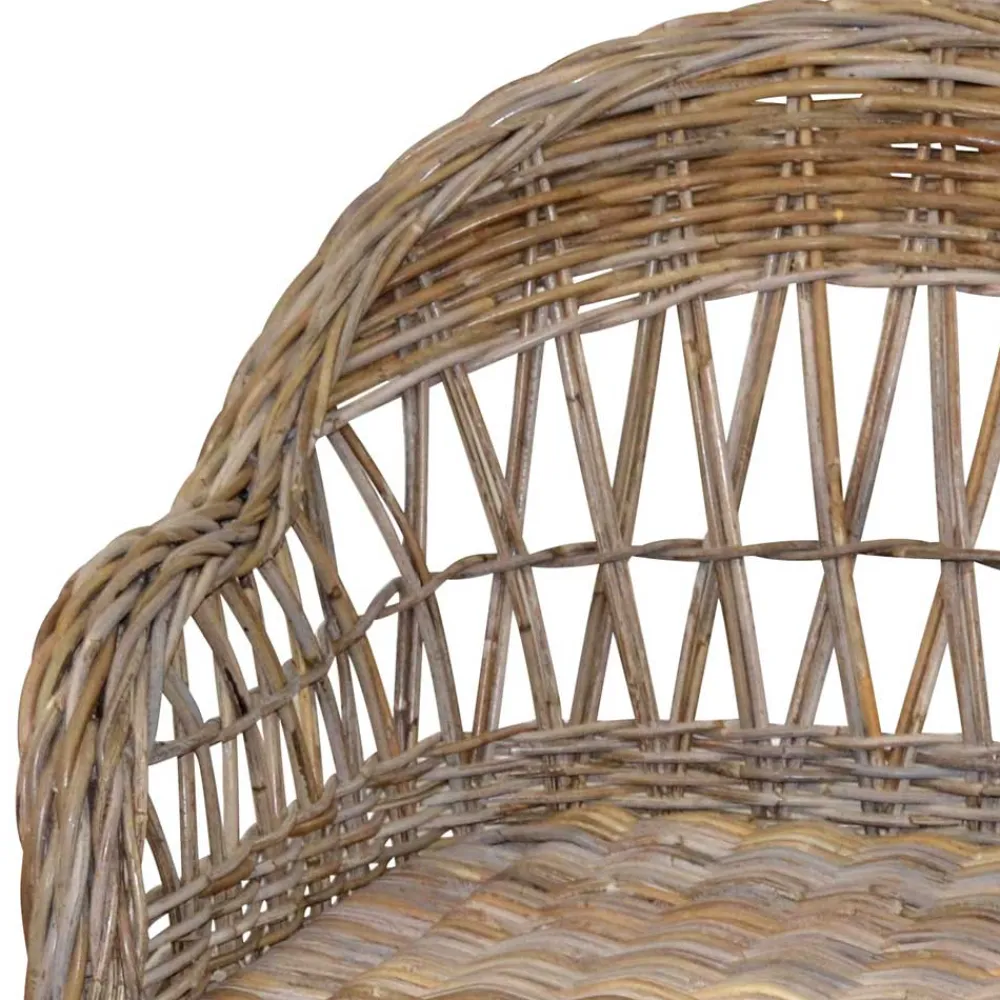 Wohnen Sessel|Rattanmöbel*Country Style Rattansessel in Grey Wash - Lazium