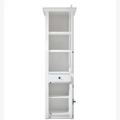 Wohnen Wohnzimmerschränke*Country Style Wohnwand Vitrine in Weiß - Chelles