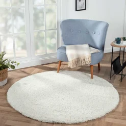 Wohnen Cremefarbener Teppich mit hohem Flor - Vacance