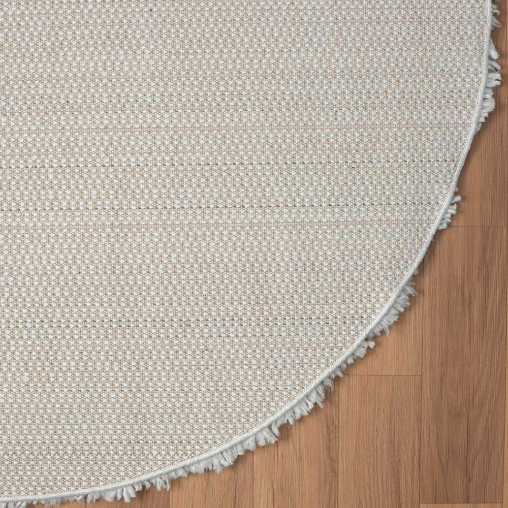 Wohnen Cremefarbener Teppich mit hohem Flor - Vacance