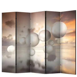 Wohnen Paravents*3D Druck Paravent mit Kugeln & Himmel - Igorian