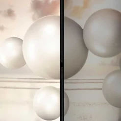 Wohnen Paravents*3D Druck Paravent mit Kugeln & Himmel - Igorian