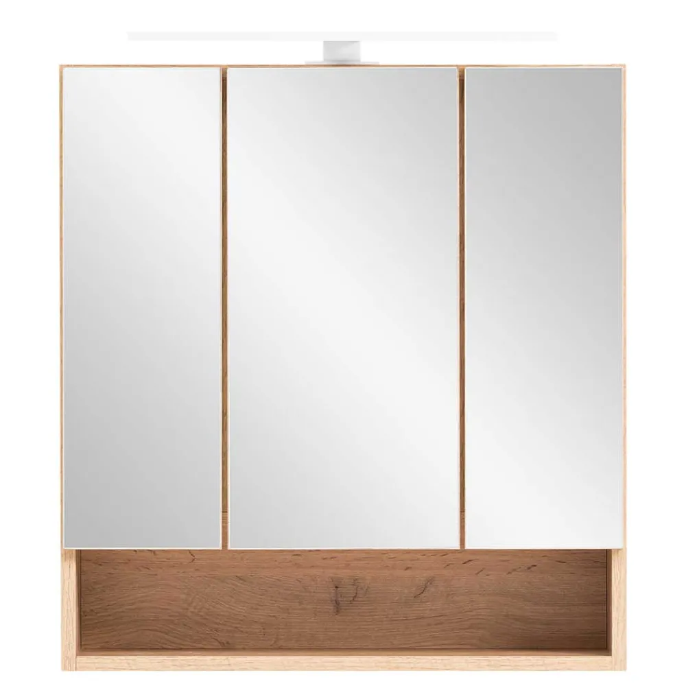 Wohnen 3D Spiegelschrank in Wildeiche Nachbildung - Tofias