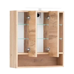 Wohnen 3D Spiegelschrank in Wildeiche Nachbildung - Tofias