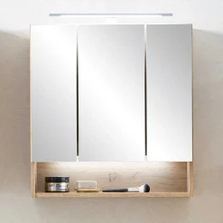 Wohnen 3D Spiegelschrank in Wildeiche Nachbildung - Tofias