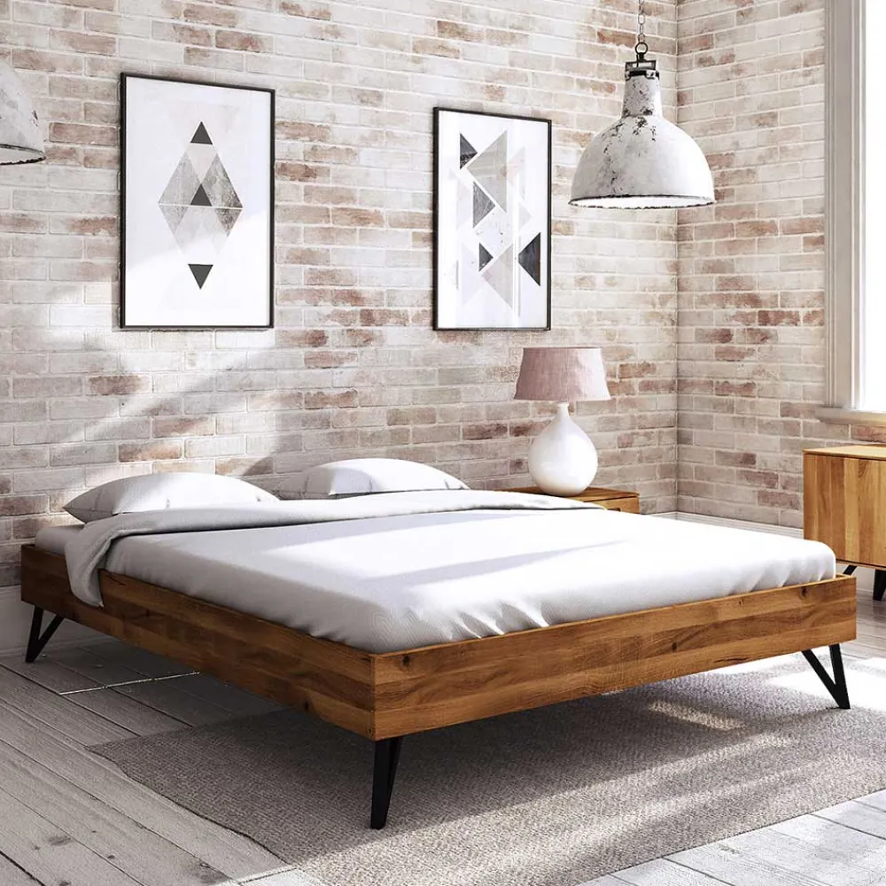 Wohnen Dachzimmer Holzbett mit 190cm Länge - Mandirov