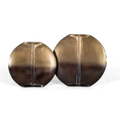 Wohnen Deko Vasen Duo in Bronze - Ihra (zweiteilig)