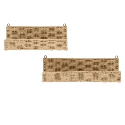 Wohnen Deko Wandregale aus Kordelgeflecht - Giga (zweiteilig)