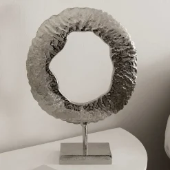 Wohnen Figuren Und Skulpturen*Deko-Objekt aus Metall in Silber - Marus