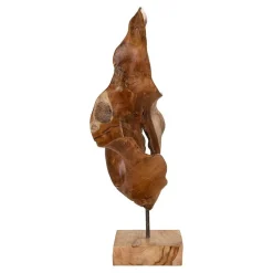 Wohnen Deko-Objekt Skulptur aus Teak Massivholz - Flacona