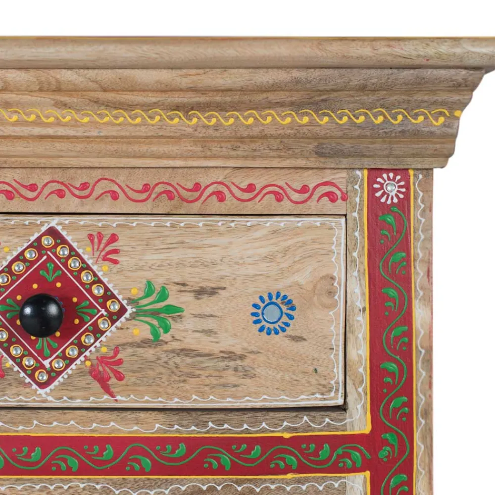 Wohnen Landhausmöbel|Küchenschränke*Dekorative Kommode mit bunten Ornament Mustern - Jalisa