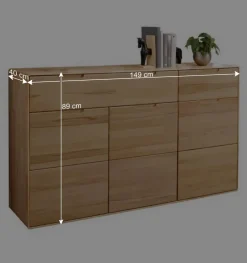 Wohnen Design Anrichte aus Massivholz Kernbuche - Estville