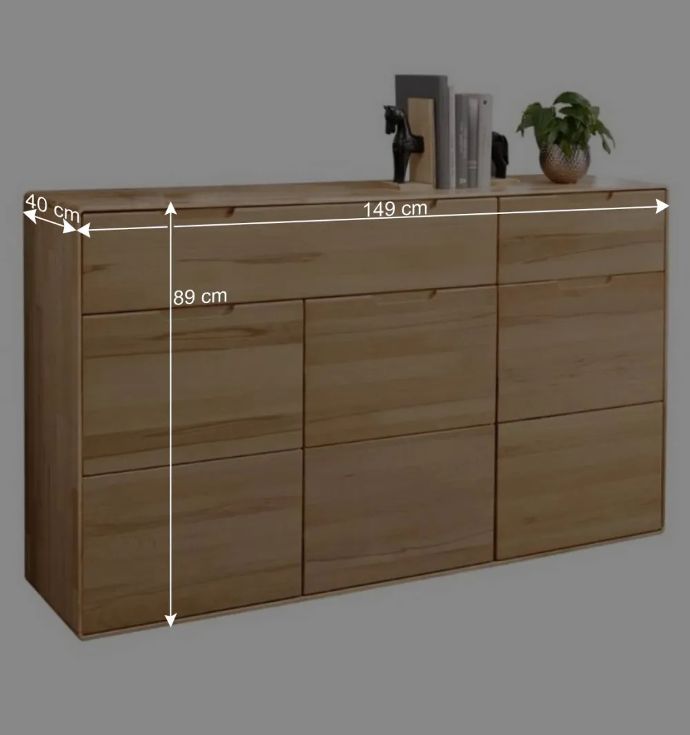 Wohnen Design Anrichte aus Massivholz Kernbuche - Estville