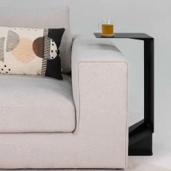 Wohnen Telefontische*Design Anstelltisch aus schwarzem Stahl - Asta