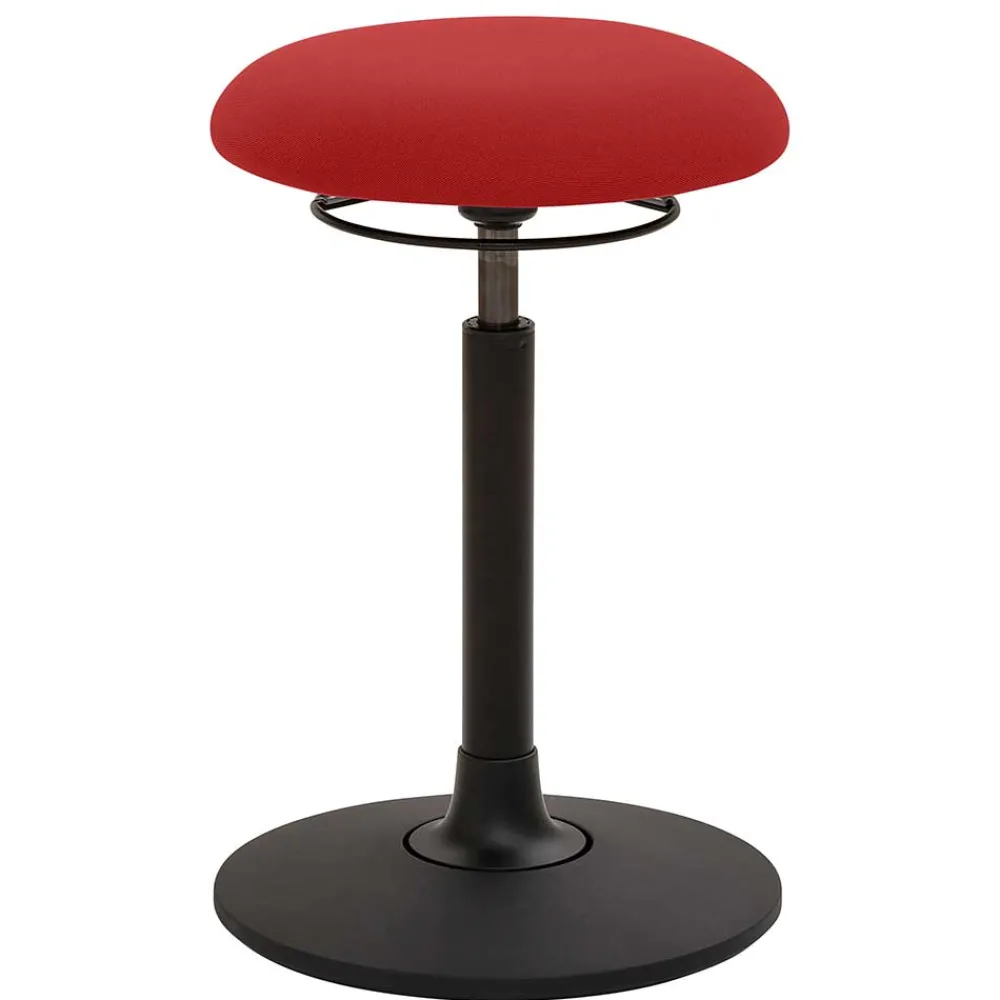 Wohnen Barhocker|Hocker*Design Arbeitshocker in Rot & Schwarz - Minorivo