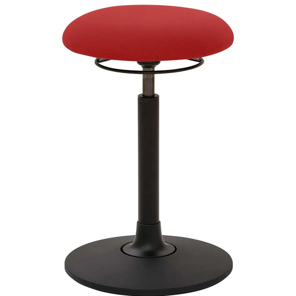 Wohnen Barhocker|Hocker*Design Arbeitshocker in Rot & Schwarz - Minorivo