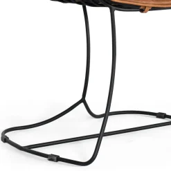 Wohnen Design Armlehnenstuhl aus Leder Hellbraun - Persia (2er Set)