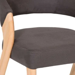 Wohnen Skandinavische Möbel|Esszimmerstühle*Design Armlehnenstuhl in Dunkelbraun - Croatia