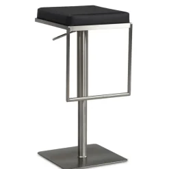 Wohnen Design Barhocker in Schwarz und Silber - Hallein