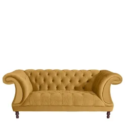 Wohnen Design Barocksofa in Gelb Samtvelours - Alisho