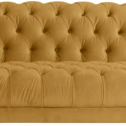 Wohnen Design Barocksofa in Gelb Samtvelours - Alisho