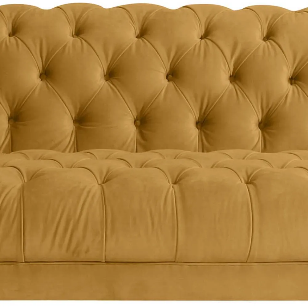 Wohnen Design Barocksofa in Gelb Samtvelours - Alisho