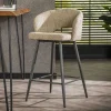 Wohnen Barhocker|Sessel & Hocker*Design Barstuhl aus Boucle in Beige - Ludizia (2er Set)