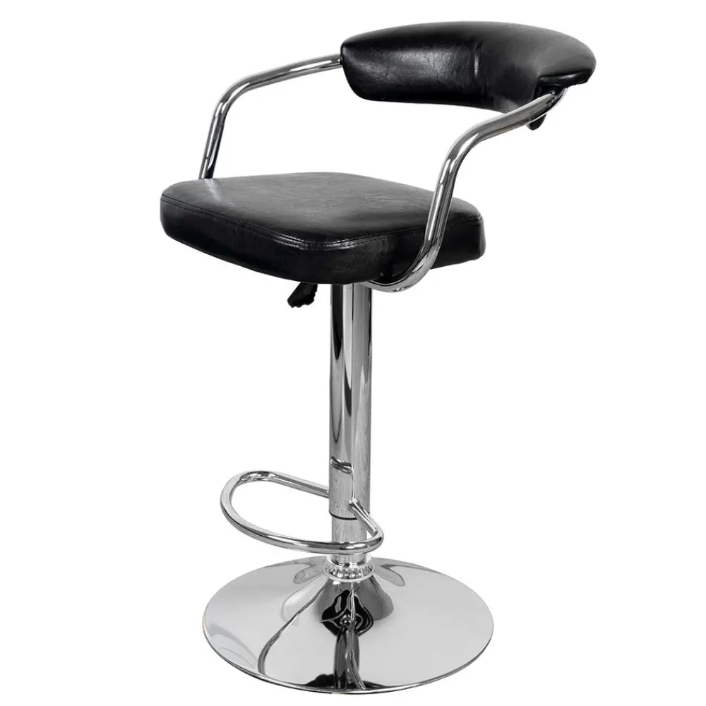 Wohnen Retro Möbel|Sessel & Hocker*Design Barstuhl mit Armlehnen - Devi (2er Set)