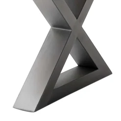 Wohnen Graue Möbel|Naturholzmöbel*Design Baumkanten-Couchtisch in Grau - Siestago