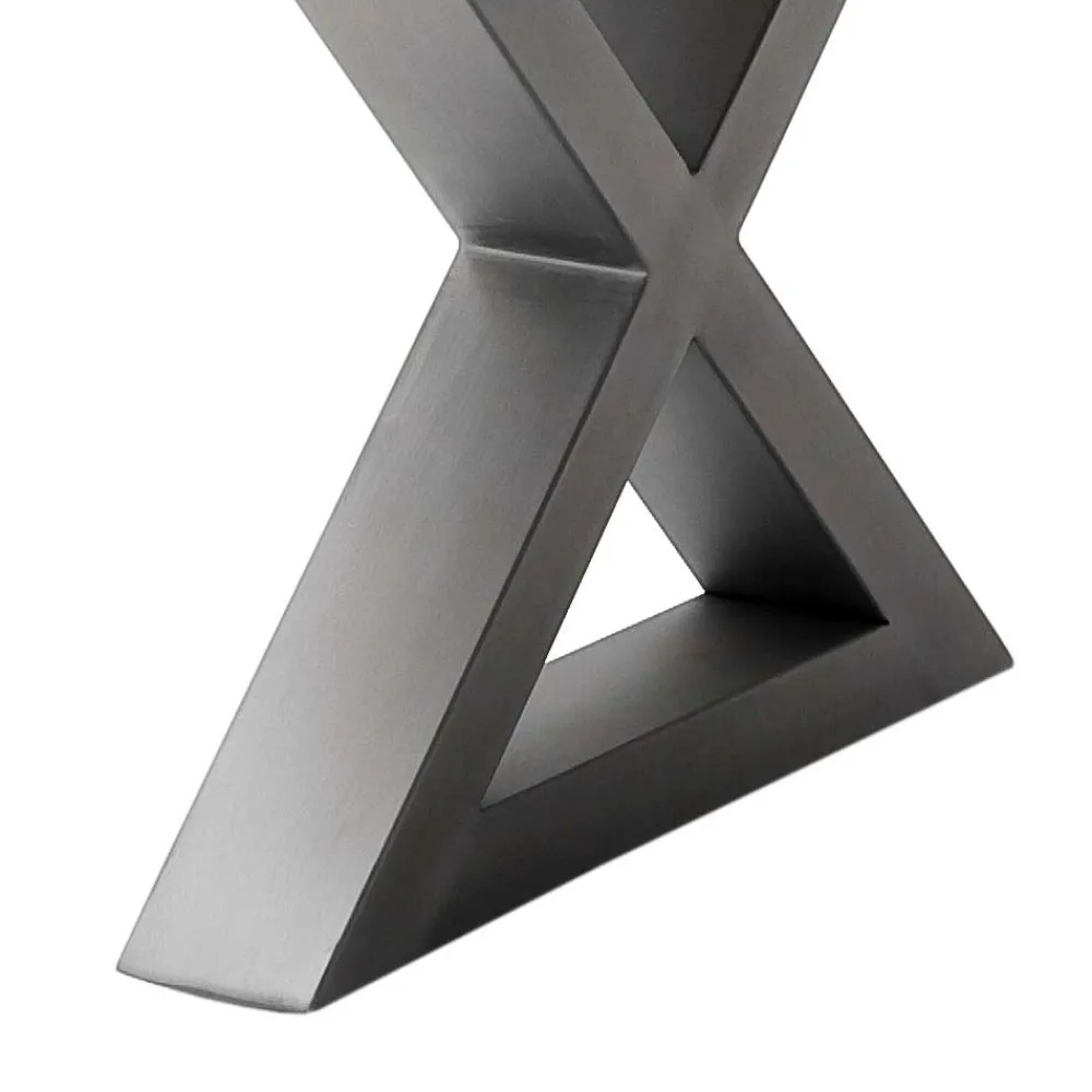 Wohnen Graue Möbel|Naturholzmöbel*Design Baumkanten-Couchtisch in Grau - Siestago